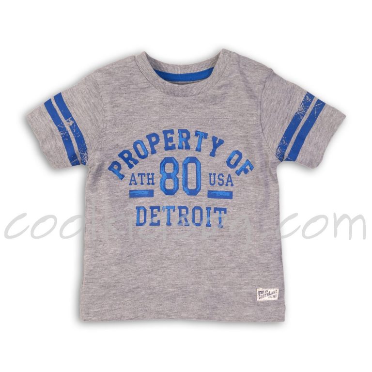 detroit 3 Тениска Сиво-синьо* - Image 2