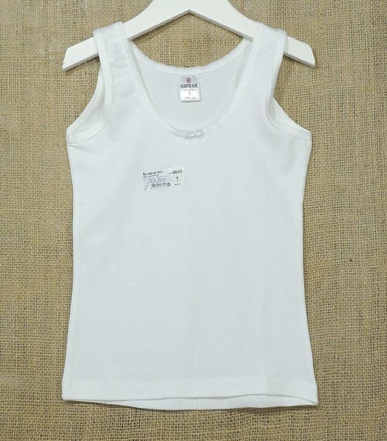 Baykar Потник в бяло за момиче 4640 - Image 2