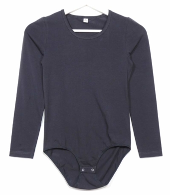 Боди дълъг ръкав графит