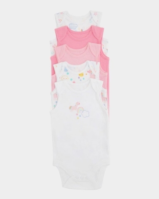 Боди потник Еднорог в розово - едноцветно