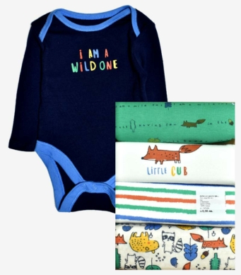 Primark Боди с дълъг ръкав в зелено