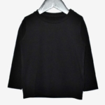 Едноцветна блуза в черно*