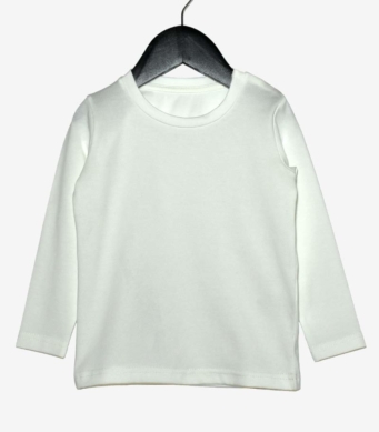 Едноцветна блуза в екрю*