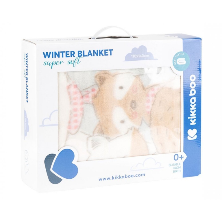 Супер меко бебешко одеяло Funny Friends розово 31103020090 - Image 2