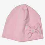 Шапка Панделка тъмно розово