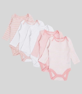 Dunnes Боди Дълъг ръкав Бяло райе - Image 2