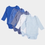 Dunnes Боди Дълъг ръкав Бяло с кант