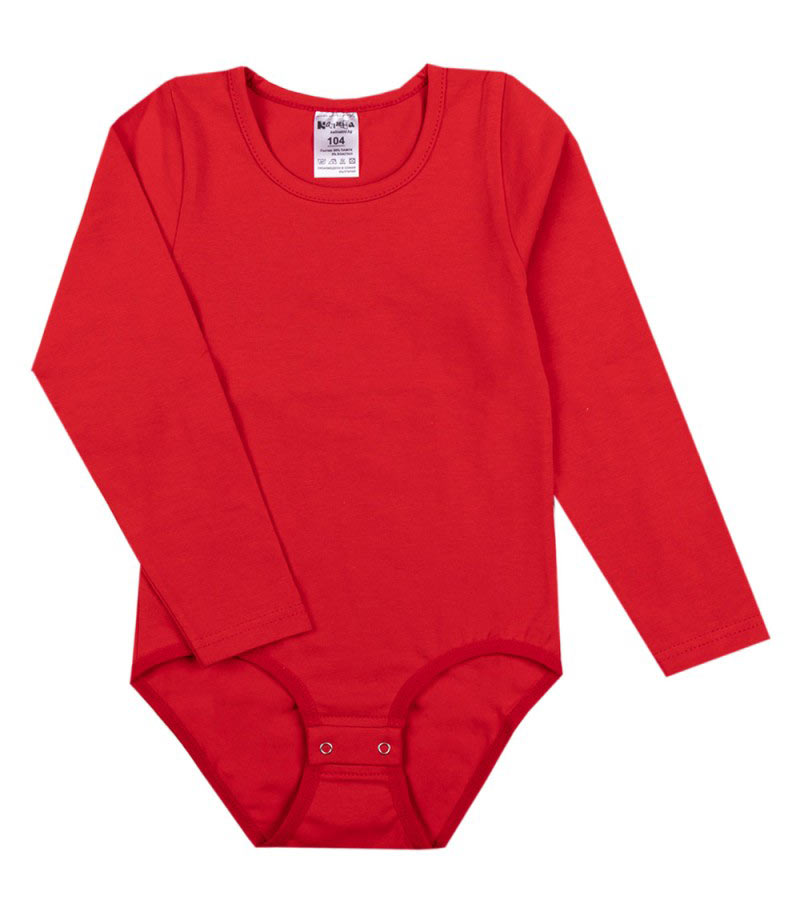 kalina-red-long Калина Боди дълъг ръкав - Image 1