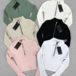 Cuties Рипсена блуза с цип