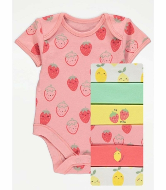 George Боди Къс ръкав Плодове розово