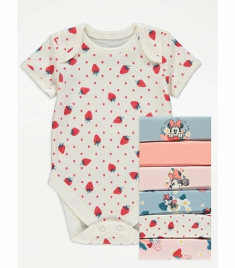 George Боди Къс ръкав Minnie в цвят праскова