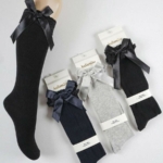 Katamino 3/4 чорапи с дантела в тъмносиньо