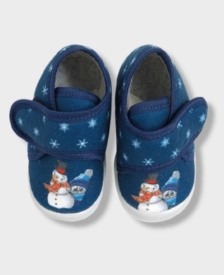 Беко Пантофи зимни в синьо