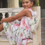 Abel&Lula Шифонена рокля с флорален принт 5051-002