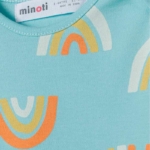 Minoti Боди Къс ръкав Rainbow светлосин - Image 3