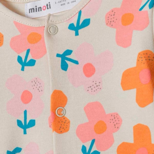 Minoti Пижами-ританки Flowers екрю - Image 3