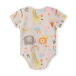 Minoti Боди Къс ръкав Animals екрю - Image 2