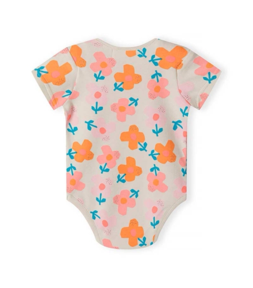 Minoti Боди Къс ръкав Flowers екрю - Image 2