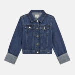 Guess Детско яке деним златист брокат