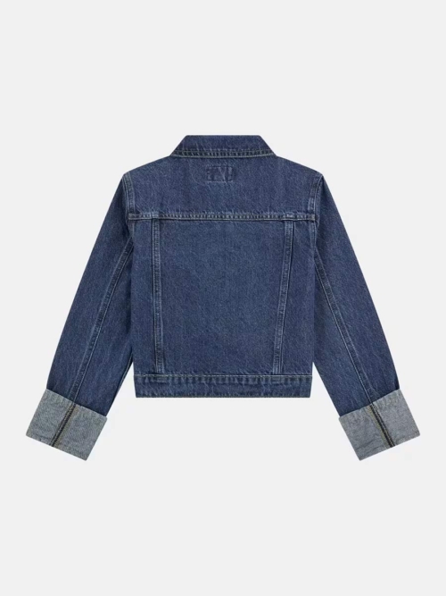 Guess Детско яке деним златист брокат - Image 2