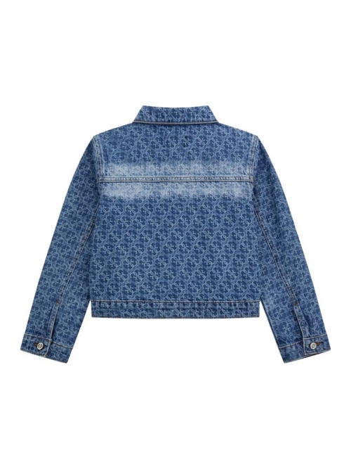 Guess Детско яке деним с 4G лого - Image 2