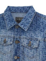 Guess Детско яке деним с 4G лого - Image 3