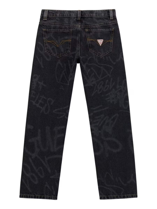 Guess Панталони деним с ефектни знаци - Image 2