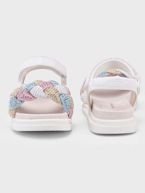 Mayoral Сандали плетени мотиви с блясък за момиче 43635-089 - Image 2