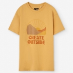 Losan Тениска цвят горчица