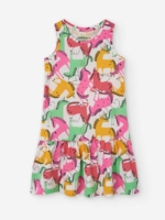 Losan Детска Рокля еднорози екрю