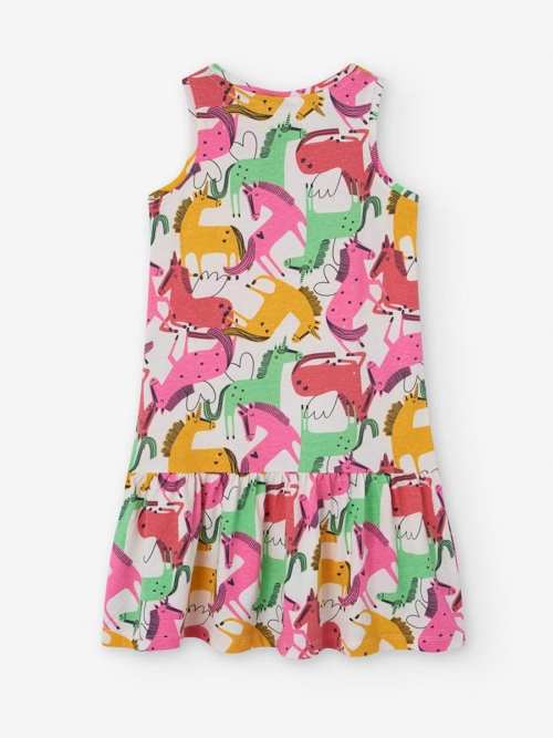 Losan Детска Рокля еднорози екрю - Image 2