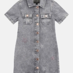 Guess Детска Рокля деним със звездички