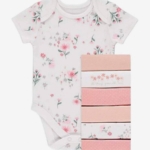 George Боди къс ръкав ръкав цветя