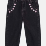 Guess  Дънки с бродерия сърчица