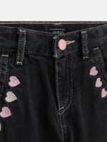 Guess  Дънки с бродерия сърчица - Image 3