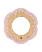 KIKKA BOO Чесалка силикон/дърво Flower Pink 31303020054