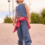 Mayoral Широк дънков панталон 3590-053