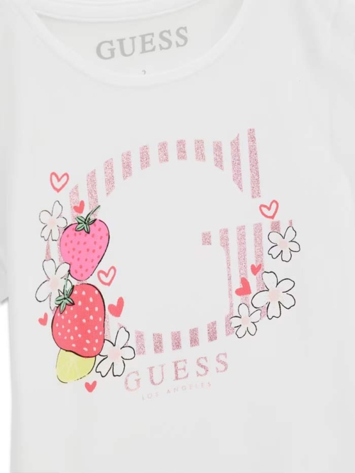Guess  Комплект Детска Тениска с клин ягодки - Image 3