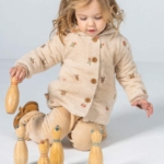 Boboli Детско яке каракул, за момиче, памук