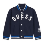 Guess Детско яке тип bomber, за момче, памук, синьо