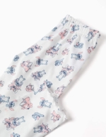 Zippy Детска пижама Stitch & Angel, за момиче, памук, синьо-бяла - Image 4