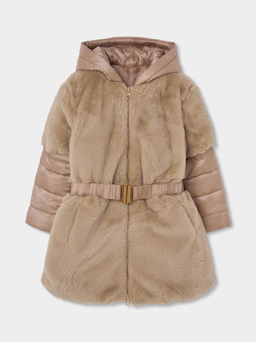Boboli Детско яке Комбинирана парка -GOLD, за момиче, полиестер - Image 2