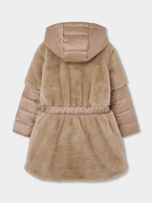 Boboli Детско яке Комбинирана парка -GOLD, за момиче, полиестер - Image 3