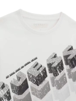Guess Детска блуза, за момче, памук, бял - Image 3