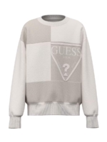 Guess Детска блуза, за момче, памук, сивобежов