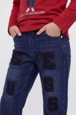 Guess Детски дънки, за момче, памук, тъмно синьо - Image 3